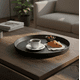 thumbnail image 2 of Bandeja Redonda Decorativa Negra 41 cm, 2 of 4