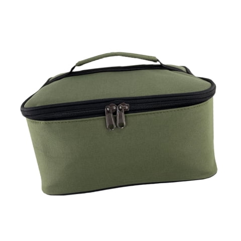 Magideal - Bolsa De Almacenamiento Para Bombonas De Gas, Bolsa De Transporte Para Utensilios De Camping, Bolsa De Protección Multifunción Con Asa Para Mochileros Verde