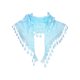 thumbnail image 1 of INSPIRA CHIC Encaje Rosa Floral Mantilla Bufandas, Chal de Malla con Borlas Triangular, Cobertura de Cabeza para Capilla Velos Nupciales de Misa 55.1x18.9" Azul Menta, 1 of 5