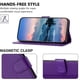 thumbnail image 2 of Funda Cartera para Motorola Moto G Play 2025 Tarjetero Soporte Magnético y Correa Morado, 2 of 5