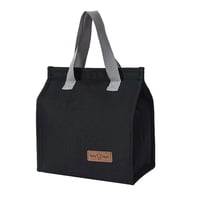 Magideal - Fiambrera Reutilizable Para Adultos Y Niños, Pequeña Caja Enfriadora De Almuerzo A Prueba De Fugas, Bolsa De Mano Para Oficina, Playa, Camping Al Aire Negro