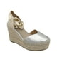 thumbnail image 4 of Sandalia con amarre Plateado Danicolle, 4 of 6