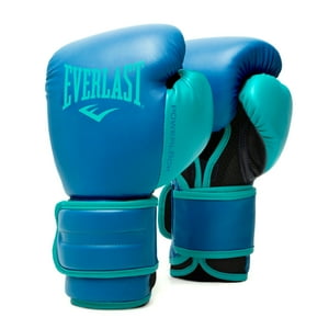 Everlast - Guante Box Powerlock 2 Tr Hook & Loop Azul 10 Onzas