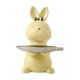 thumbnail image 4 of Bandeja De Almacenamiento De Conejo De Dibujos Animados Estatua Escultura Animal Para Decoración Adornos Regalo Amarillo, 4 of 5