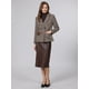 thumbnail image 2 of INSPIRE CHIC Blazer de Cuadros para Mujer de Moda Casual de Pata de Gallo Doble Botonadura Chaqueta de Traje L Gris Marrón, 2 of 5