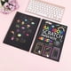 thumbnail image 4 of 12 Sheets Rainbow Scratch Off Notebooks Arts Crafts Supplies Set Color Drawing Paper Kit For Kids Birthday Game Party Favor Christmas Easter Activity Toy For 3-12 Year Old Girls Boys Easter Gift, 4 of 4