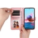 thumbnail image 2 of Funda tipo cartera FOXDOCK para Xiaomi Redmi Note 10s 4G , diseño girasol en relieve, cuero PU, cierre magnético, soporte y tarjetero, 2 of 5