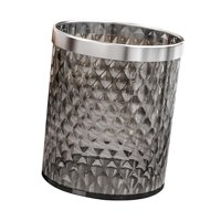 Magideal - Container De Desecho Elegante Recipiente De Basura Cesta De Residuos Reutilizables Basura De Basura De 4.2 Galones Residuos Domésticos Para La Oficina Gris