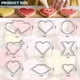 thumbnail image 2 of Juego de cortadores de galletas Wmtidene en forma de corazón de acero inoxidable, 9 piezas, 2 of 6