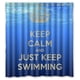 thumbnail image 1 of Cortina de ducha con diseño de Just Keep Swimming We Swim, juego de cortinas de baño con ganchos, tamaño 66 x 72 pulgadas, 1 of 3