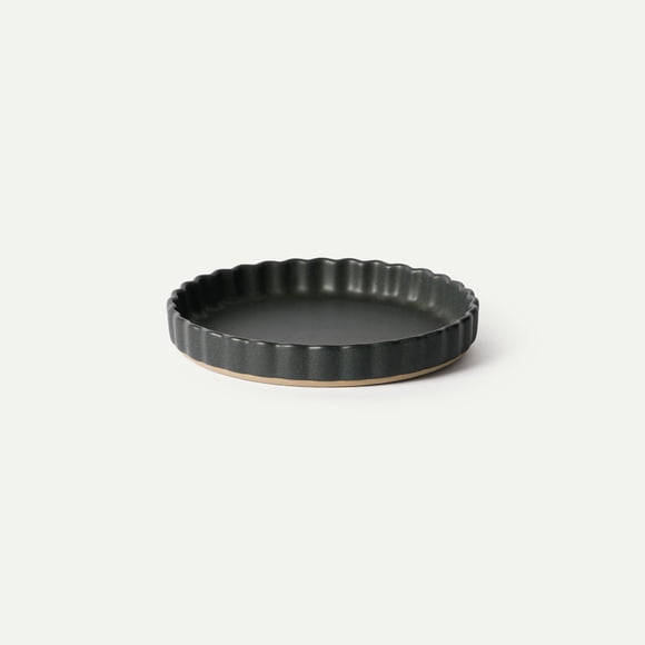 MORA Molde para Tarta de Cerámica 24 cm con Ribete de Regaliz