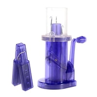 Ioensy - Máquina De Tejer Manual Para Nudos De Botón De Cola De Pez, Nudos De Bucle En Espiral, Azul