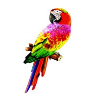 Magideal - Estatua De Estatuilla De Loro Artificial, Accesorios De Fotografía Diy, Modelo De Pájaro, Plumas, Loro, Guacamayo, Fiesta, Césped, Jardín De Jardinerí Estilo B
