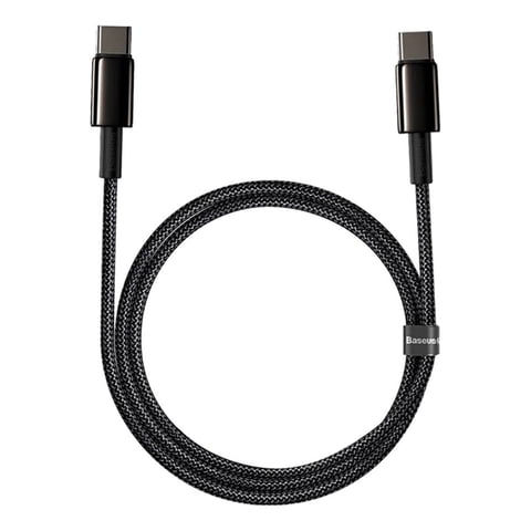 Baseus - Cable Carga Rápida Tungsten Gold 100W 2Mt