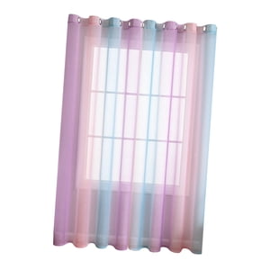 Bothyi - Cortina De Gasa Transparente Para Ventana, Cortina De Tul Para Puerta Corredera De Cristal, Ventana, Violeta, Verde, Rosa B