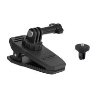 Magideal - Clip Para Cámara De Acción, Soporte Para Visera Solar, Rotación Universal Rápida De 360 Degree, Adaptador De 1/4, Correa Para Mochila, Soporte Para Montar A