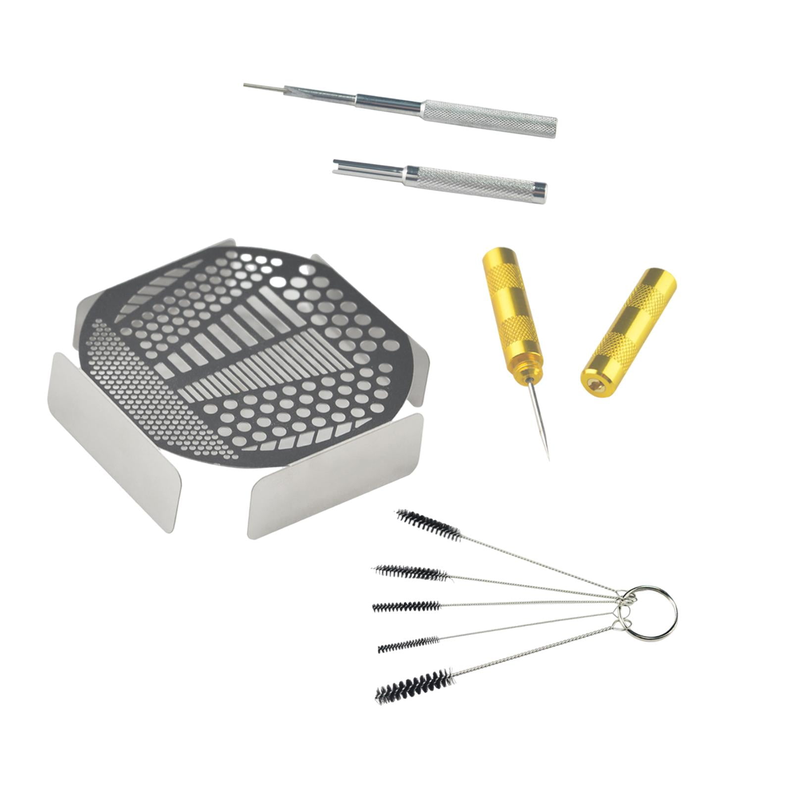 Magideal - Juego De Herramientas De Limpieza De Aerógrafo De 5 Piezas, Kit De Limpieza De Aerógrafo, Práctico Kit De Limpieza Portátil Para Coche, Juego De Sopor