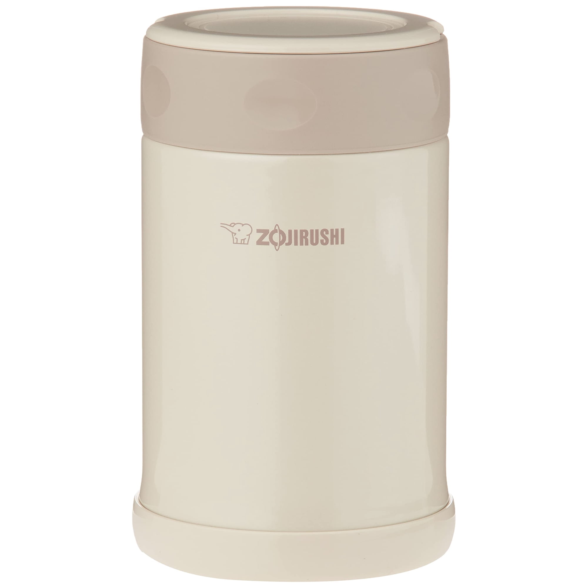 Tarro De Comida Zojirushi De Acero Inoxidable, Tamaño Mediano, Crema