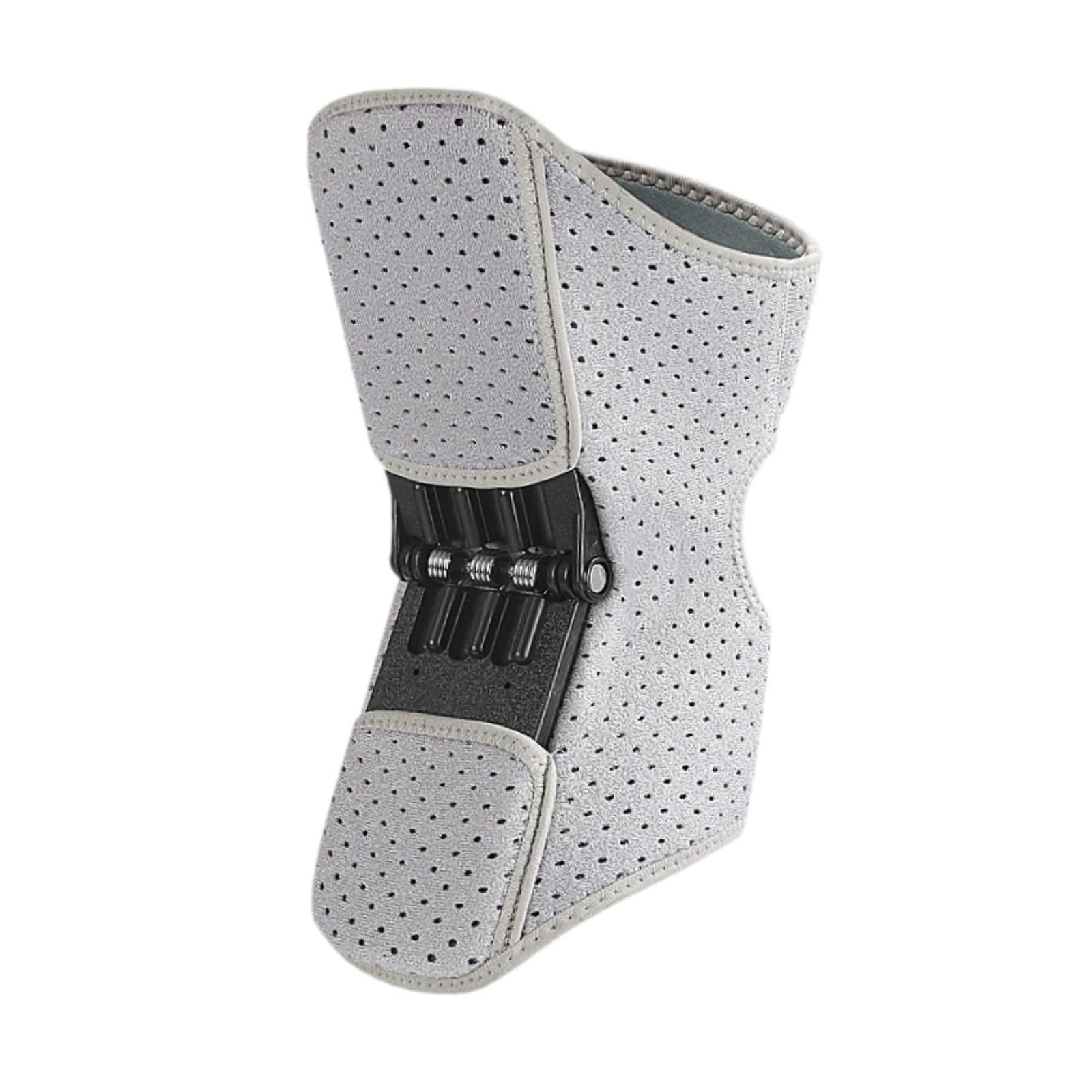 Ioensy - Protección De Rodilla, Soporte Articular, Estabilizador De Resorte Para Entrenamiento De Carrera, Color Gris Plateado