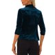thumbnail image 3 of INSPIRE CHIC Chaquetas de Terciopelo para el Día de San Valentín para Mujeres con Manga 3/4 y Frente Abierto Cárdigan de Terciopelo S Azul Pavo Real, 3 of 6