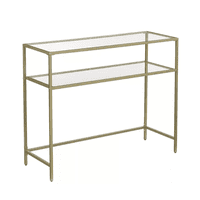 Genérico - Mesa De Arrimo Vidrio Gold Premium