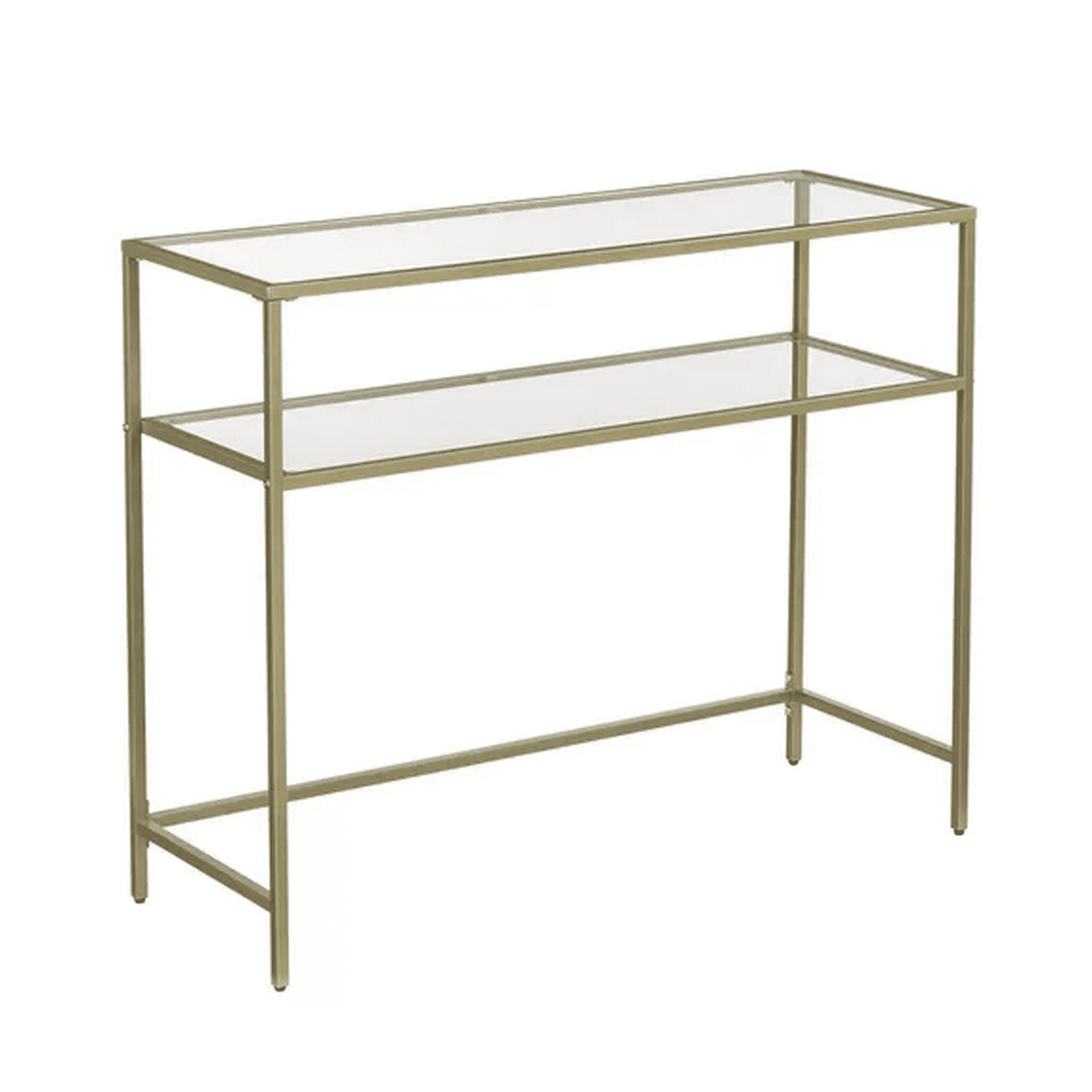 Genérico - Mesa De Arrimo Vidrio Gold Premium