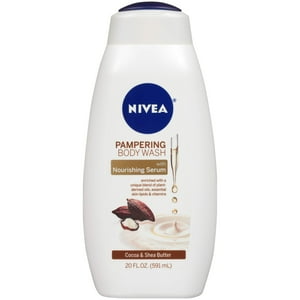Gel De Baño Nivea Cacao Y Manteca De Karité 600 Ml Con Sérum Nutritivo