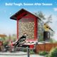 thumbnail image 5 of Comedero para aves RichBird totalmente metálico, montaje en pared y poste, 2.4 L, 5 of 7