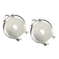 Magideal - Carrete De Pesca De 2 Piezas, Herramienta De Reparación De Copa De Alambre, Accesorio De Mango De Carrete Resistente Con Resorte Springbail, Piezas De