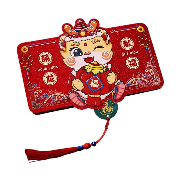A?o Nuevo Chino Sobre Rojo Dibujos Animados Hong Bao Para Festival Boda Cumplea?os Estilo B
