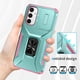 thumbnail image 2 of Funda Armada para Samsung Galaxy A34 5G con Tapa Deslizante y Soporte Magnético Giratorio Verde, 2 of 5
