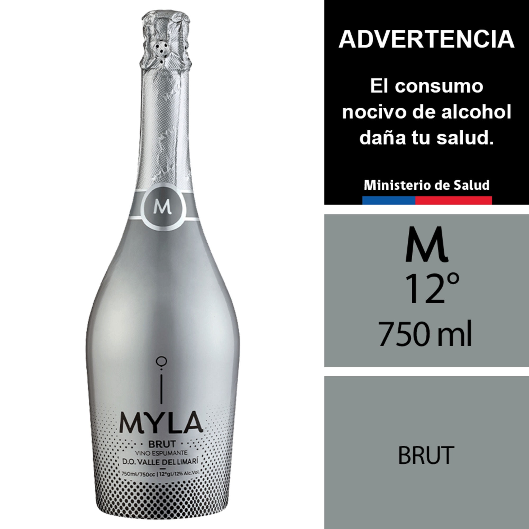 Espumante Brut 12° Botella 750 ml Myla