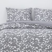 Hebra - Cobertor Jacquard 2P Hojas Gris