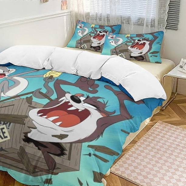 Juego de ropa de cama de 3 piezas de Looney Tunes, suave y cómodo.