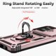 thumbnail image 5 of Funda Resistente Anillo Soporte Motorola Moto G Stylus 5G 2023 Privacidad Cámara Montaje Magnético Oro rosa, 5 of 6