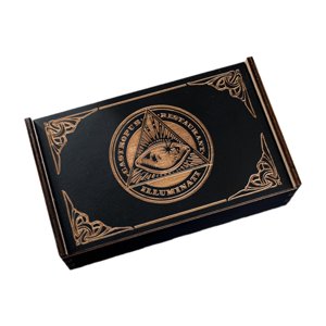 Bothyi - Caja De Tarot De Madera Deslizante, Regalo Rectangular, Coleccionable, Decorativa, Caja De Baratijas, Triángulo