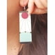 thumbnail image 2 of Pendientes Hanafuda Kitmetsu No Yaiba Tanjiro Aretes Largos, 2 of 3