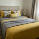 thumbnail image 2 of Set Ropa De Cama Gris Mostaza 6 Piezas Algodón + Chenille Amarillo Mostaza Y Gris  2  Plazas, 2 of 2