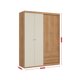 thumbnail image 2 of Clóset Prisma 4 Puertas Capuccino Off White, 2 of 5