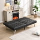 thumbnail image 2 of sofa bed black pvc, 2 of 3