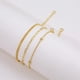 thumbnail image 5 of Pulseras de tobillo en capas para mujeres y niñas, delicadas joyas doradas para los pies, pulsera de tobillo cubana, cadena de cuentas, tobillera con clip, cadena de eslabones, dije de playa de verano, 5 of 7