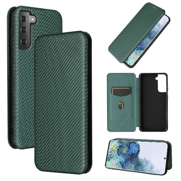 Funda Flip para FOXDOCK Samsung Galaxy S21 Plus - Funda magnética de negocios, funda protectora delgada