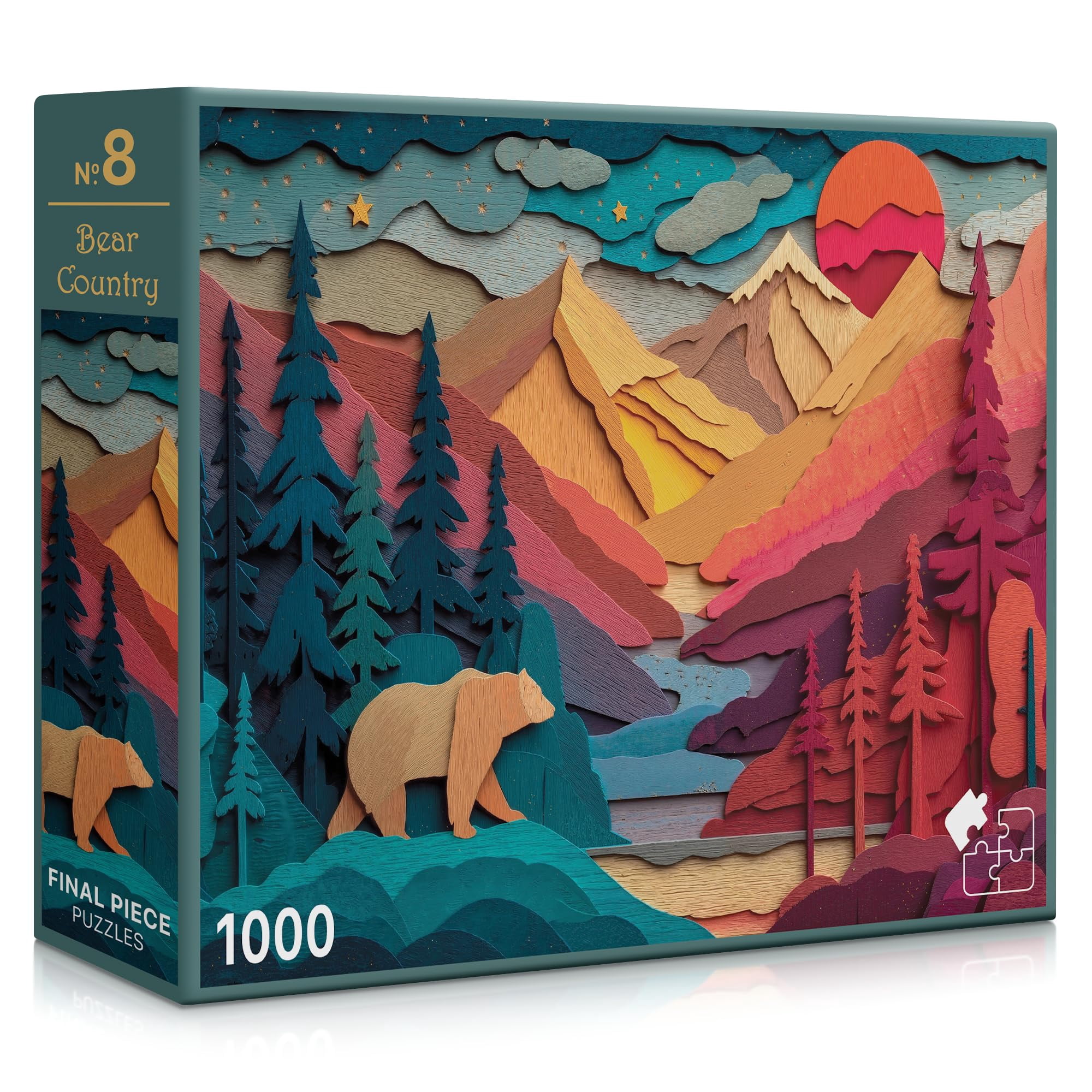 Final Piece Puzzles - Rompecabezas Final Piece Bear Country #8 1000 Piezas