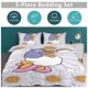 thumbnail image 5 of Daisy Duck Print Bedding Set Pattern Duvet Cove Set 3 Pieces 1 Quilt Cover And 2 Pillowcases for Women Men Teens, 5 of 5
