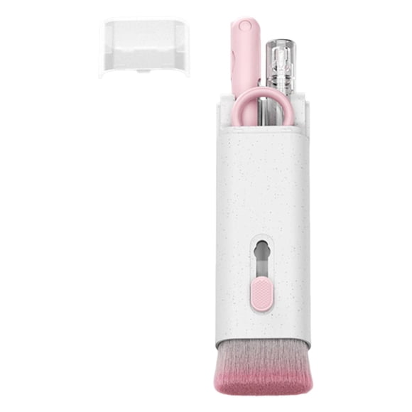 Pluma De Limpieza De Auriculares, Cepillo De Microfibra Suave Cepillo De Eliminación De Polvo Para Tapones Para Los Oídos Rosa