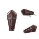 thumbnail image 1 of Café 2x Cross Medieval Remache Vendaje Steampunk Guantlet Pulsera Pulsera, 1 of 3