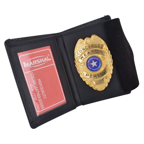 Billetera MARSHAL RFID Delgada Tipo Bifold de Cuero 12 cm × 8 cm