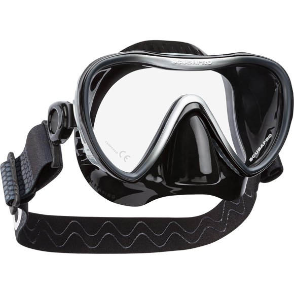 Máscara de buceo SCUBAPRO Synergy 2 negro/plata con silicona