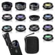 thumbnail image 1 of Kit de lentes para cámara de celular (13 piezas) para iPhone 11 Xs 10 8 7 6 Plus SE, Samsung y la mayoría de los teléfonos Android: lente gran angular, lente macro, lente ojo de pez y más, 1 of 8
