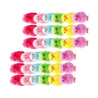 Magideal - 36 Uds. Estatuilla De Pollo Realista, Juguete De Animales De Peluche, Minipollitos De Pascua De 4Cm Para Favores De Fiesta, Decoración Del Hogar Del